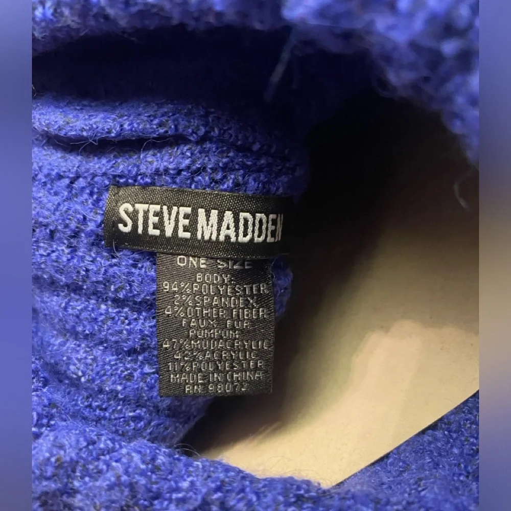 NWT Steve Madden (REVOLVE) Women’s Heathered Rib Knit Beanie‎ Winter Gift Warm